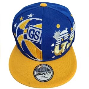 Georgia State Blue And Yellow Snapback With Basketball Logo